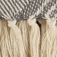 DII® Gray Basket Weave Woven Throw