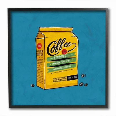 Stupell Industries Coffee Wisdom Wall Art in Black Frame