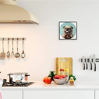 Stupell Industries Happy Pug With Sprinkle Donut Pet Dog, 12" x 12"