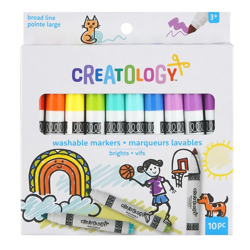 Brights Broad Line Washable Markers by Creatology™