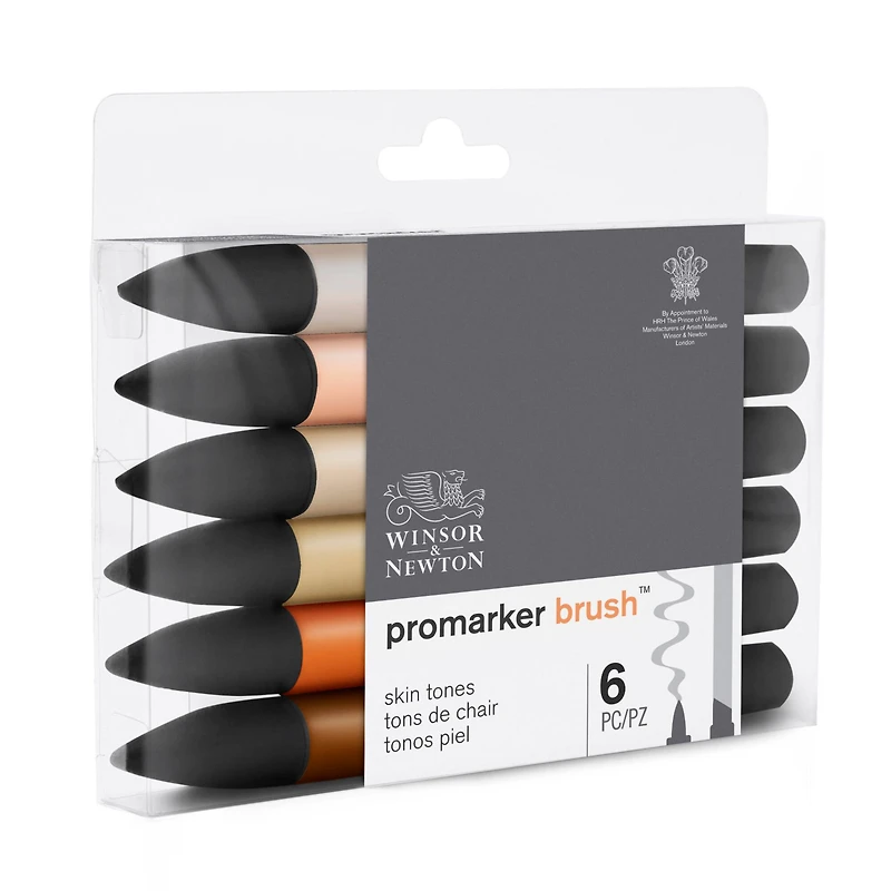 Winsor & Newton® 6 Skin Tone Promarker Brush™ Set