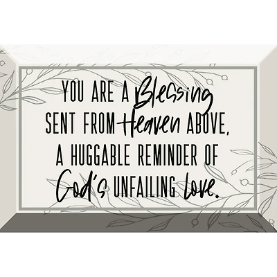 You Are A Blessing Glass Plaque with Easel