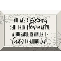 You Are A Blessing Glass Plaque with Easel