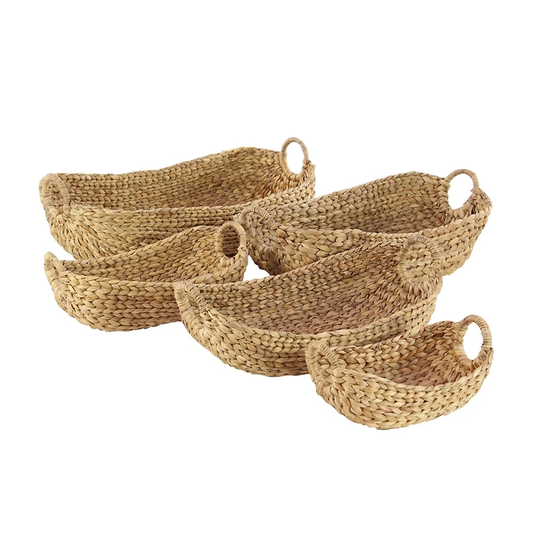 Brown Natural Seagrass Storage Basket Set