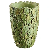 12.9" Cactus Cement Planter 