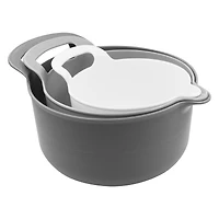 Gray & White Mixing Bowl Set by Makery™