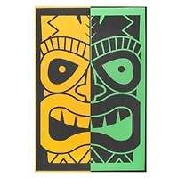 Tiki Mask Outdoor Canvas Art Print - 24"x36"
