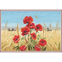 Oven Summer, Field, Poppies Cross Stitch Kit