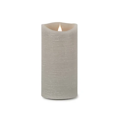7.75" Gray Simplux LED Designer Candle with Remote