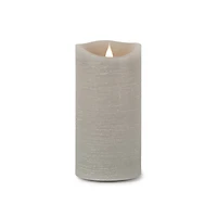 7.75" Gray Simplux LED Designer Candle with Remote