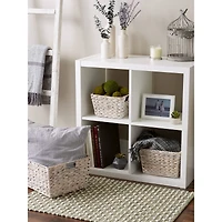 DII® White Wash Hyacinth Basket Set