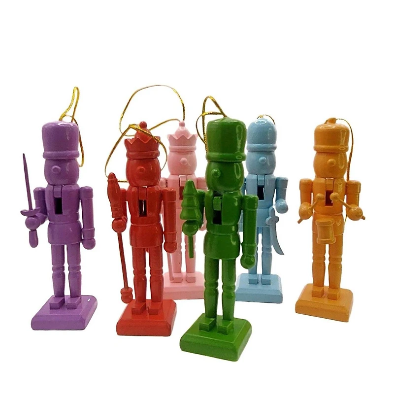 Wizardi Classic Wooden Nutcracker Decoration Set