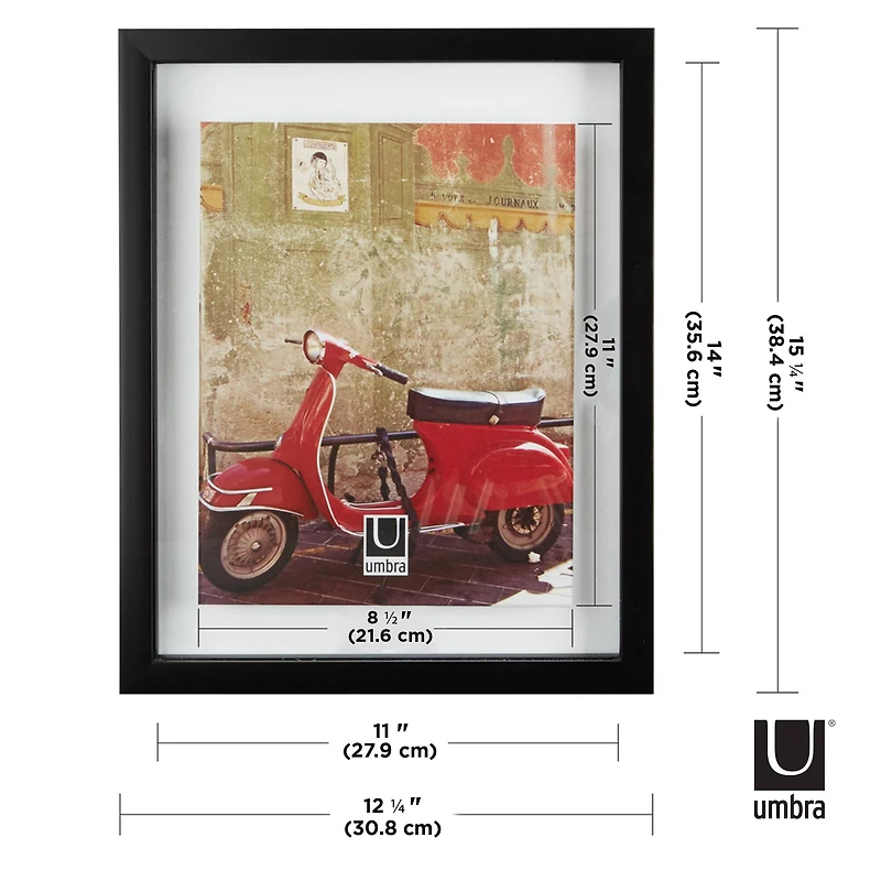 Umbra Black Document 14" x 11" Rectangular Frame