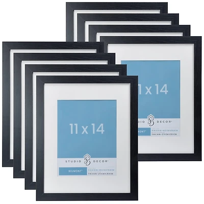 8 Pack: Black Belmont Frame with Mat by Studio Décor®