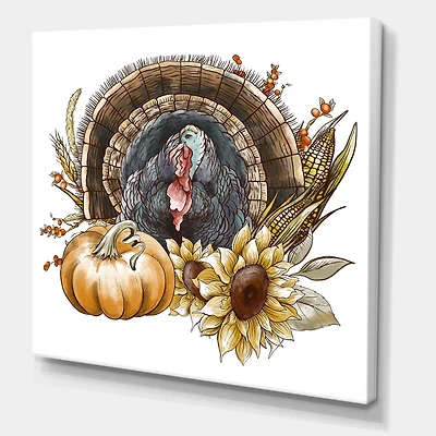Designart Thanksgiving Vintage Turkey