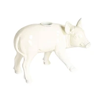Hello Honey® 7.25" Wide Country Charm Pig Taper Candle Holder