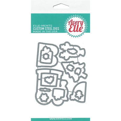 Avery Elle Elle-Ments Peek-A-Boo Christmas Train Die Set