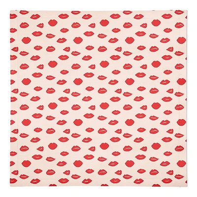 J'adore Lips 10" x 10" Cotton Twill Napkin