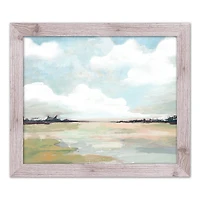 Cloud Landscape 20" x 24" Western White Framed Print