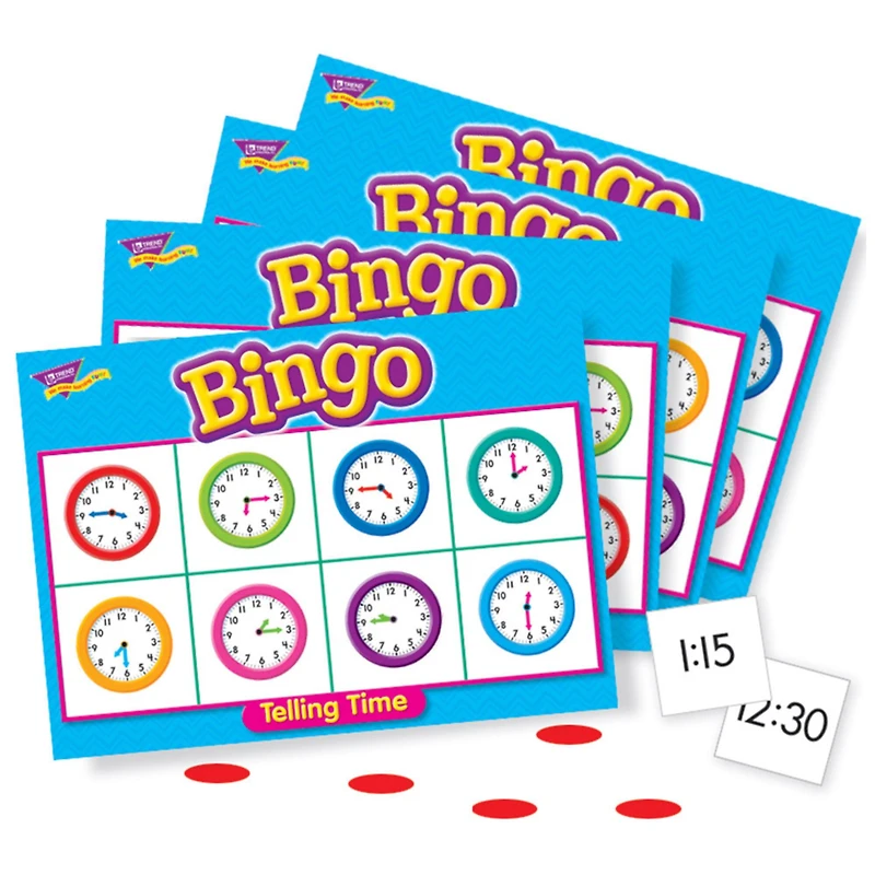 Trend Enterprises® Telling Time Bingo