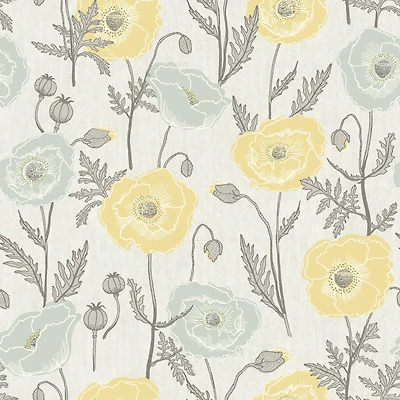NuWallpaper Jen Hewett Poppy Field Peel & Stick Wallpaper