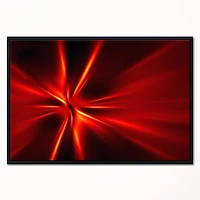 Designart - Red and Yellow Rays