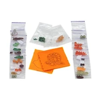Crystal Art Beadwork Kit For Creating Broоch Apricot