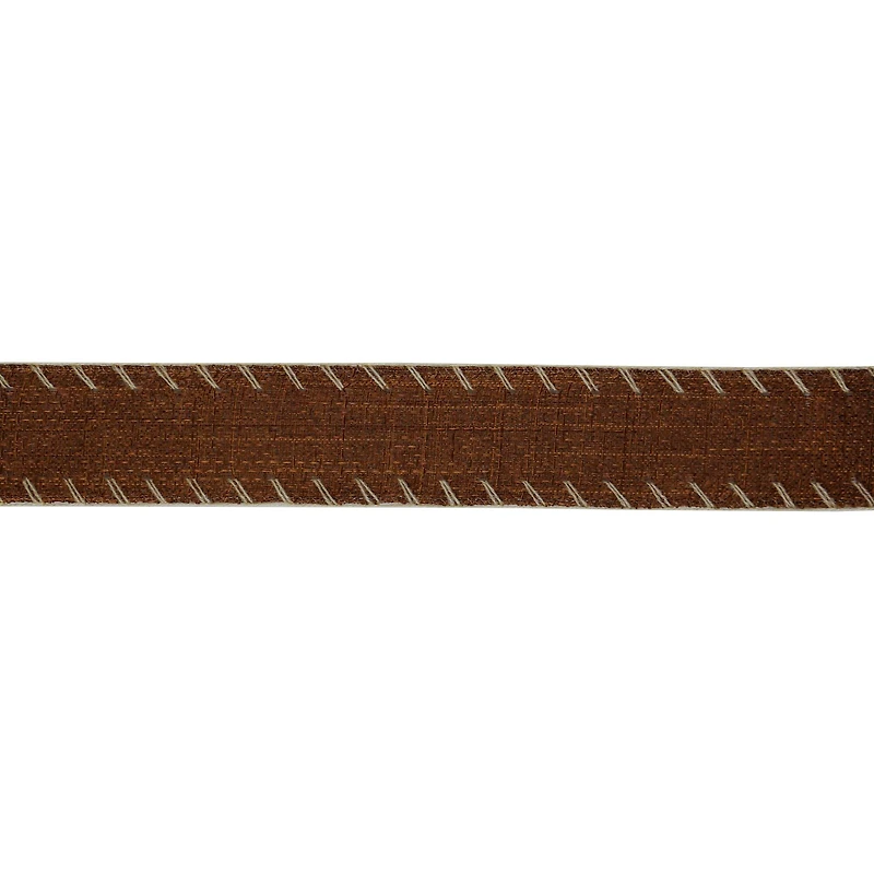 1.5" x 25ft. Brown Whip Stitched Wired Ribbon by Celebrate It®