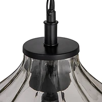 Hello Honey® Matte Black Oversized Geometric Glass Ceiling Light