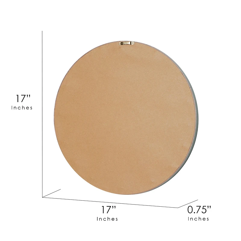 American Art Decor™ 17" Distressed Turquoise Boho Rustic Farmhouse Wood Framed Wall Medallion