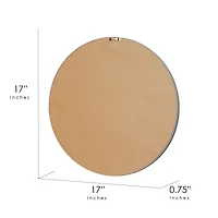 American Art Decor™ 17" Distressed Turquoise Boho Rustic Farmhouse Wood Framed Wall Medallion