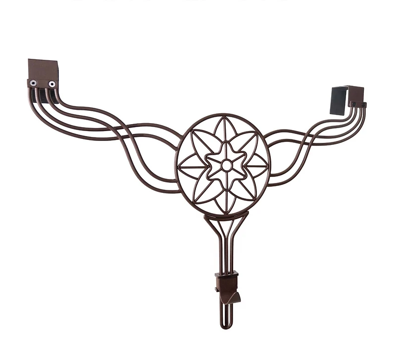 Village Lighting Flower Adjustable Wreath Hanger for Door