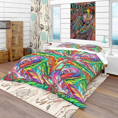 Designart 'Bright Texture' Southwestern Bedding Set