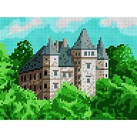 Orchidea Castle Gobelin Canvas Cross Stitch Kit