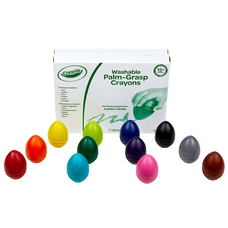 Crayola® Washable Palm-Grasp Crayons, 12ct.