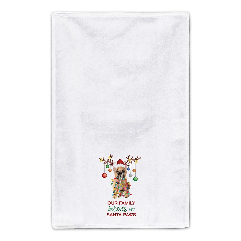 Frenchie Christmas Tree Tea Towel, 2ct.