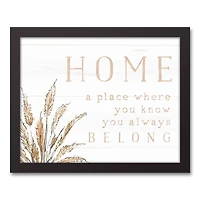 You will Always Belong 11" x 14" Black Framed Canvas