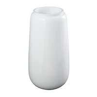 30" Tall White Floor Vase