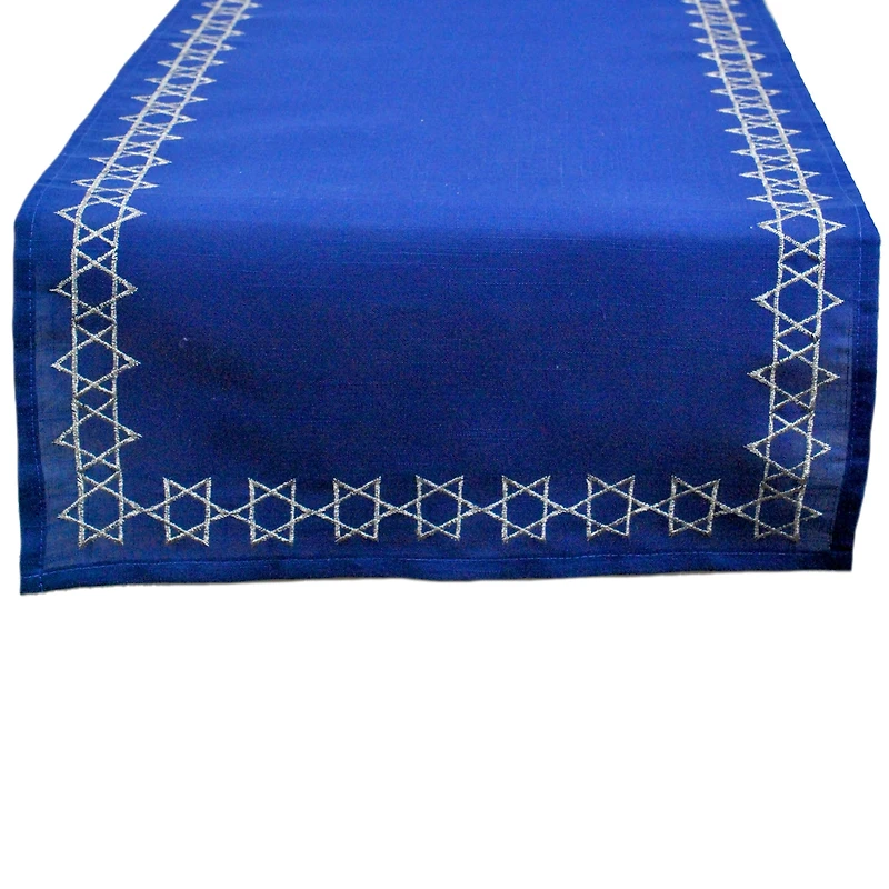 DII® 108" Embroidered Star of David Table Runner
