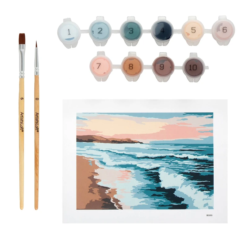 Beach Paint-by-Number Framed Mini Kit by Artist's Loft®