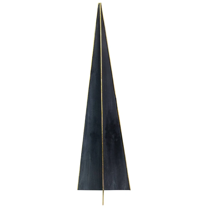 20" Blue & Gold Triangular Christmas Tree Tabletop Décor
