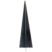 20" Blue & Gold Triangular Christmas Tree Tabletop Décor
