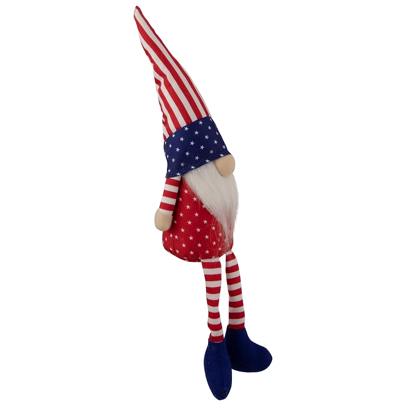 17.7" Sitting Patriotic Boy 4th of July Gnome