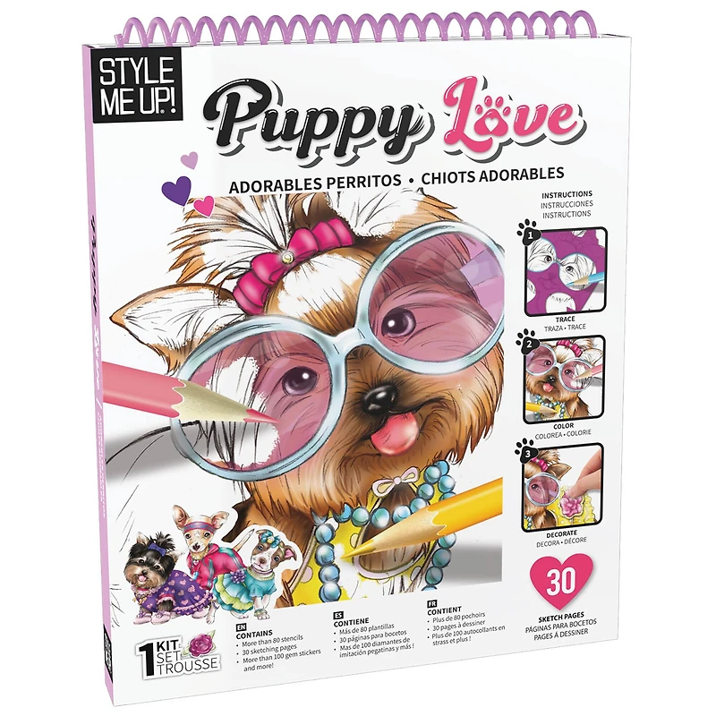 Style Me Up! Puppy Love Sketch Art Kit