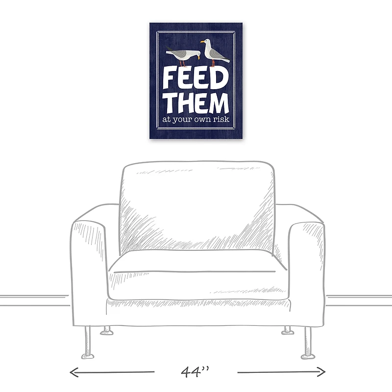 Feed Them At Your Own Risk Canvas Wall Art