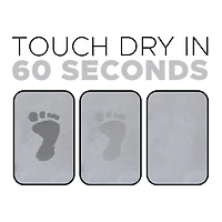FloorPops Gray Shower Stone Non-Slip Bath Mat