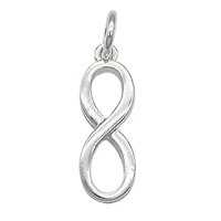 Silver Plated Infinity Charm by Bead Landing™
