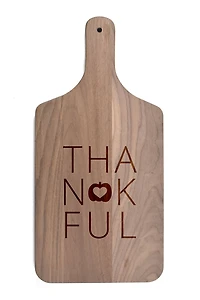 Thankful Walnut Paddle Cutting Board