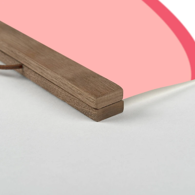 Funky Wave Pattern 16" x 20" Teak Hanging Canvas