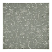 Green Fall Pattern Cotton Twill Napkin